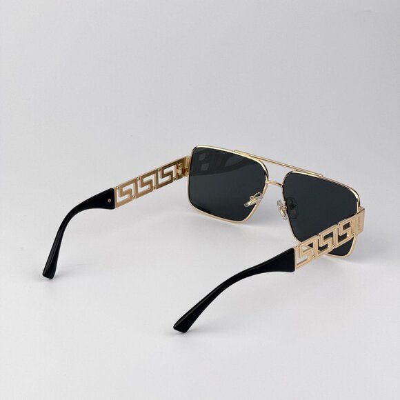 Versace VE2290 Sunglasses – Gold / Dark Grey Metal (100287) - Picture 4 of 9